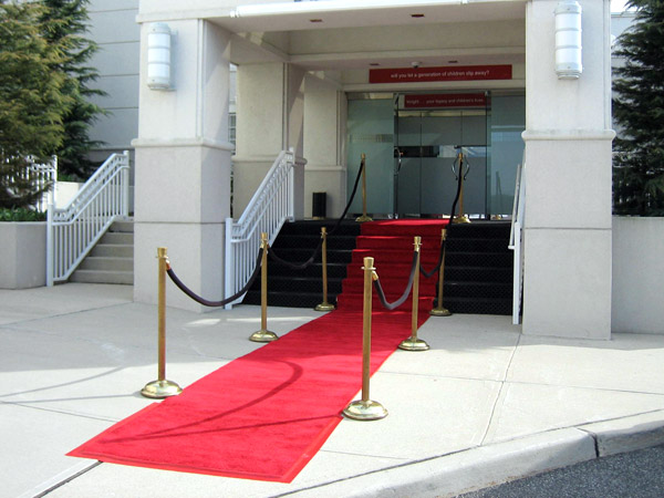 red carpet venue entrance
