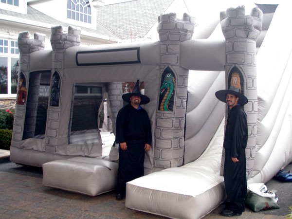 Costumed Attendants for Halloween Inflatable
